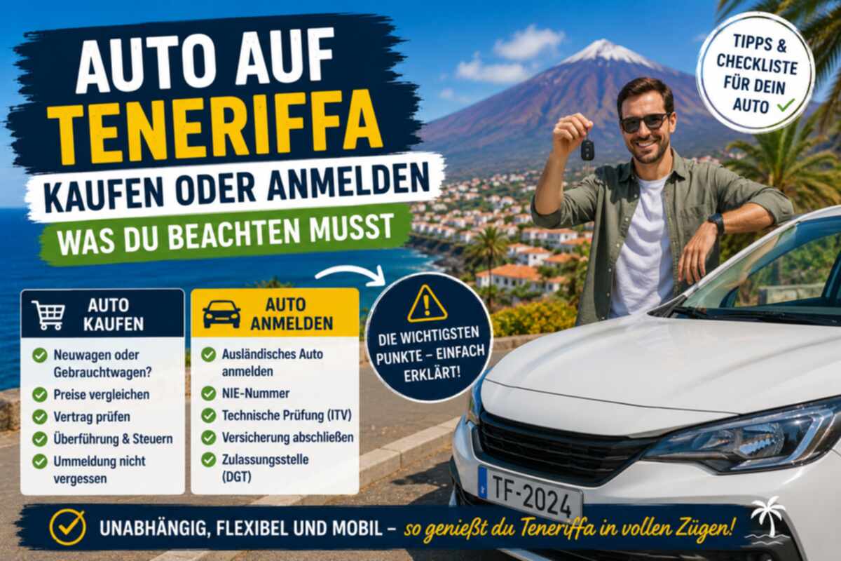 Auto kaufen und anmelden auf Teneriffa