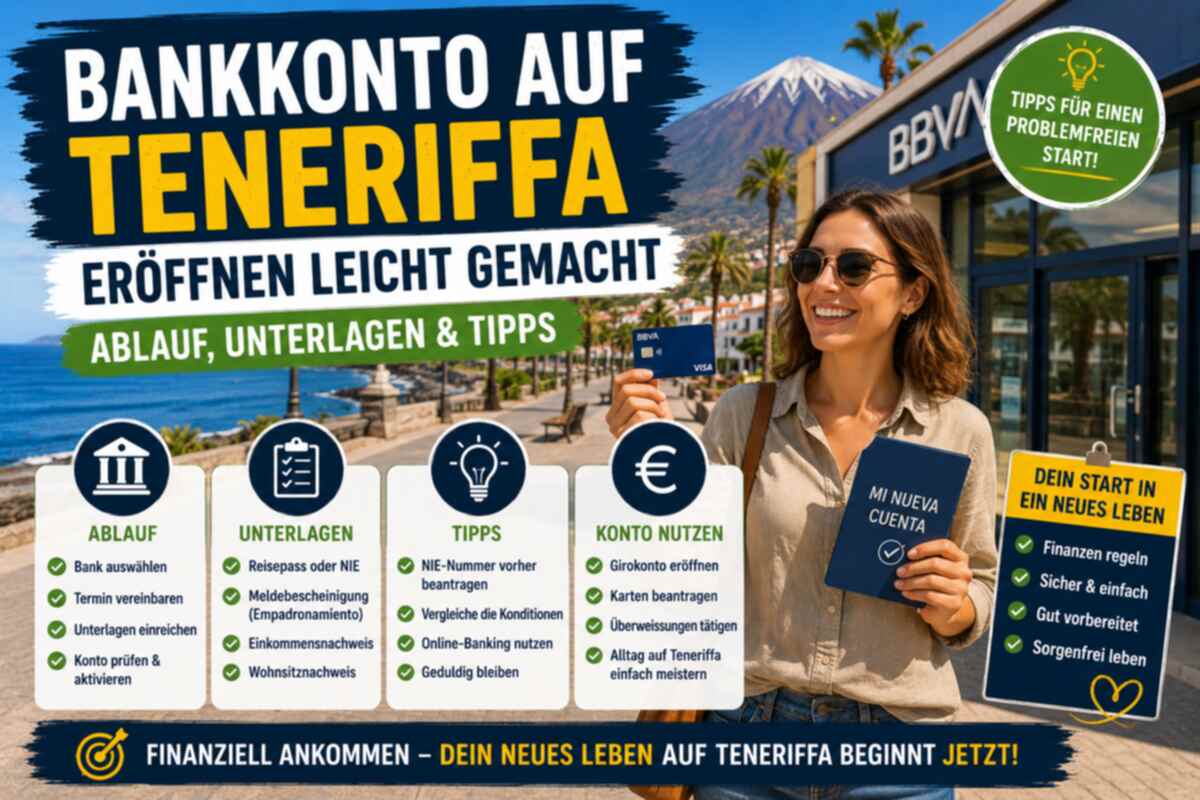 Bankkonto auf Teneriffa eröffnen