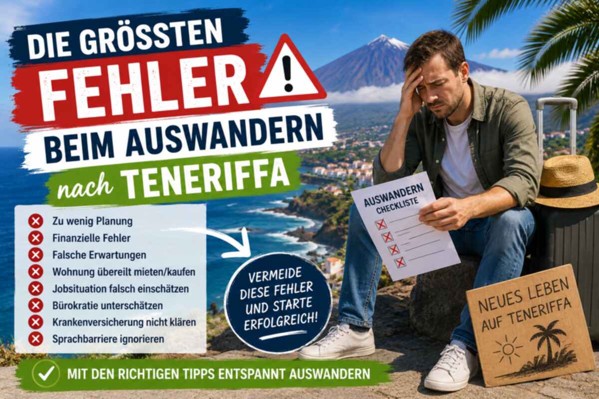 Die grössten Fehler beim Auswandern nach Teneriffa