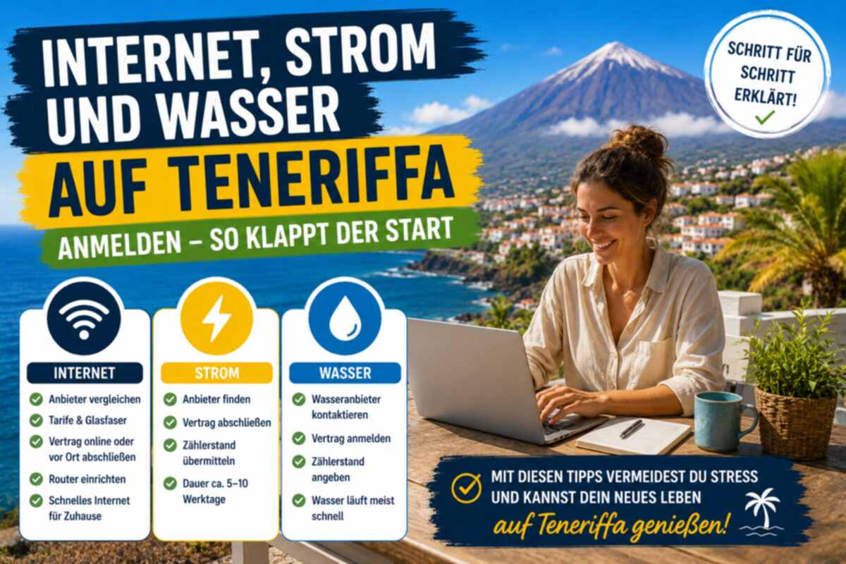 Internet Strom Wasser Teneriffa